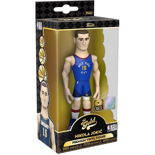 Funko Vinyl Gold Premium Figure: NBA Nuggets Nikola Jokic (Away Uniform) Chase - Fugitive Toys