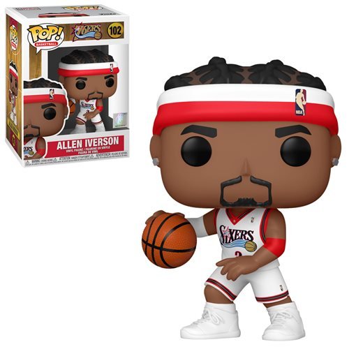 NBA Legends Pop! Vinyl Figure Allen Iverson (Sixers Home) [102] - Fugitive Toys