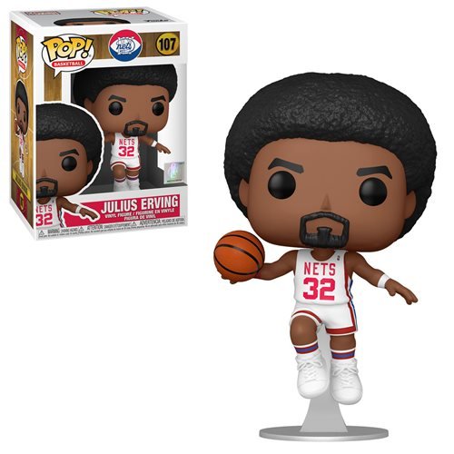 NBA Legends Pop! Vinyl Figure Julius Erving [Net's Home] [107] - Fugitive Toys