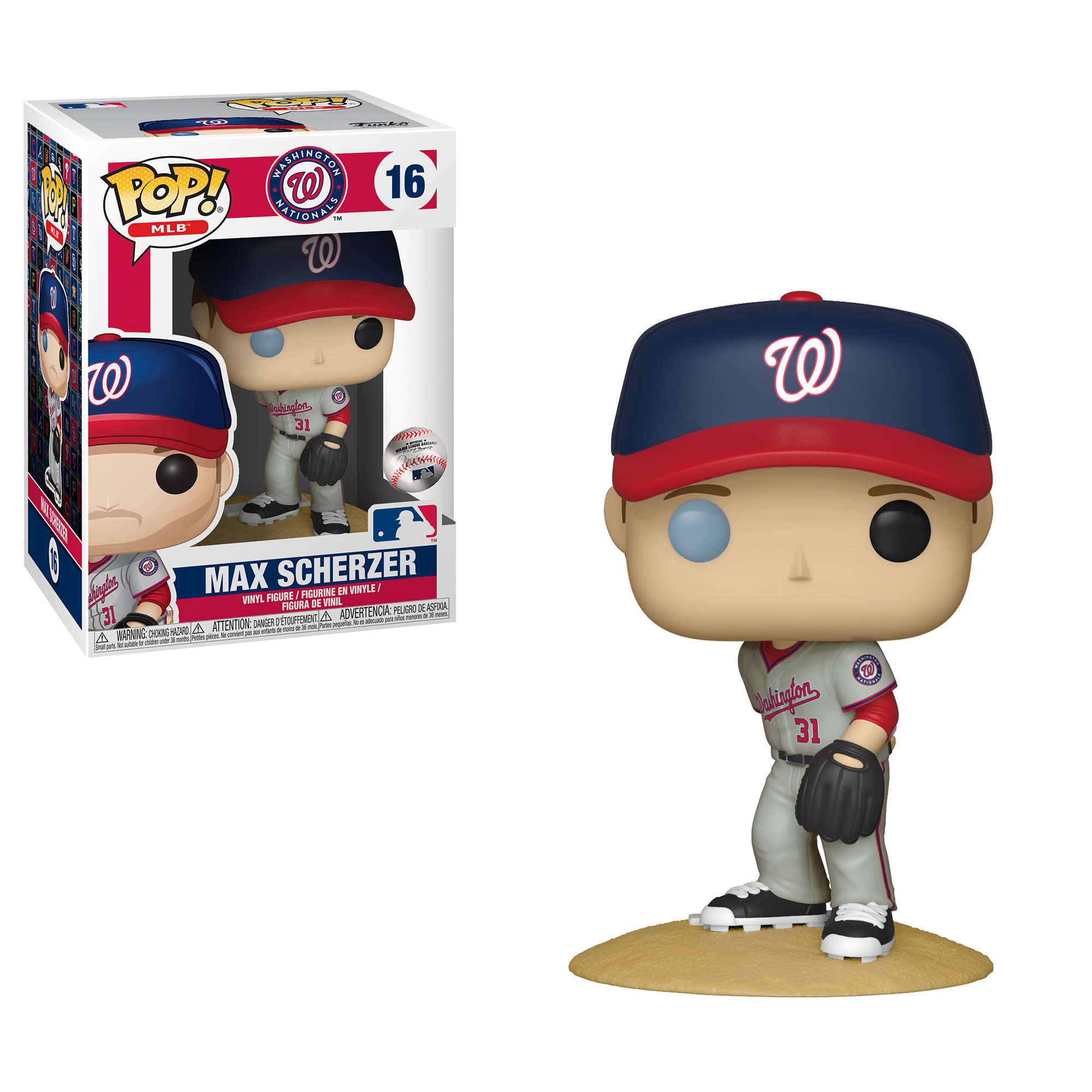 MLB Pop! Vinyl Figure Max Scherzer (New Jersey) [Washington Nationals] [16] - Fugitive Toys