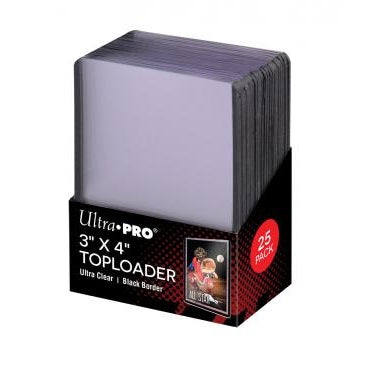 Ultra Pro 3" x 4" Black Border Toploader (25ct) - Fugitive Toys