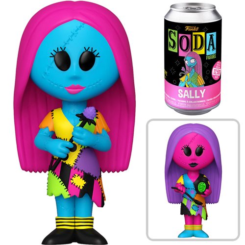 Funko Vinyl Soda Figure: The Nightmare Before Christmas - Sally (Blacklight) - Fugitive Toys