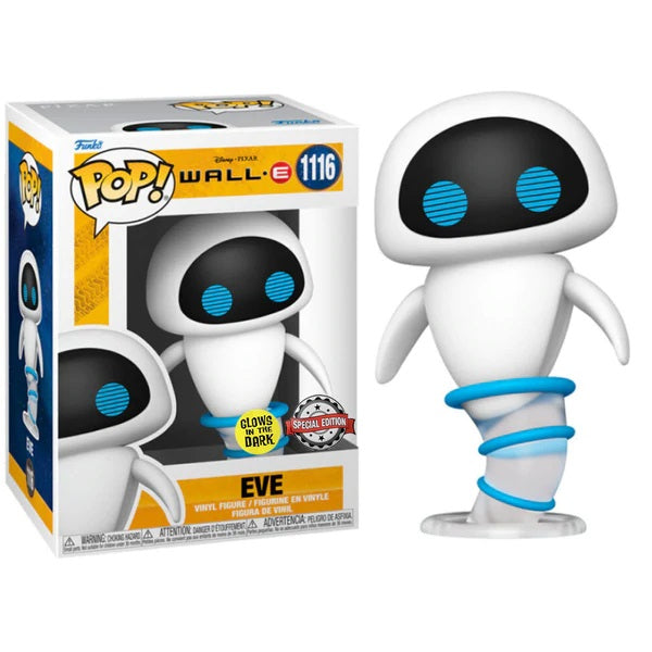 Wall-E Disney Pixar Pop! Vinyl Figure Eve Flying (GITD) [1116] - Fugitive Toys