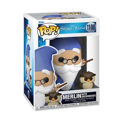 The Sword in the Stone Pop! Vinyl Figure Merlin with Archimedes [1100] - Fugitive Toys