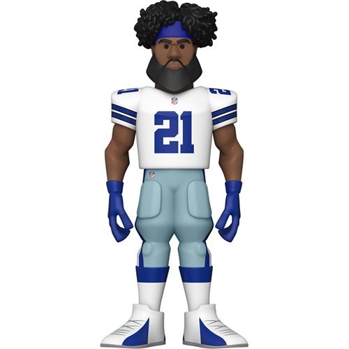 Funko Vinyl Gold Premium Figure: NFL Cowboys Ezekiel Elliott (Home Uniform) - Fugitive Toys