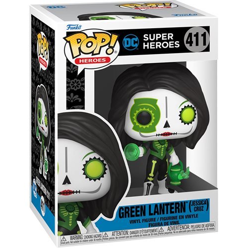 DC Heroes Pop! Vinyl Figure Dia de Los DC Green Lantern (Jessica Cruz) [411] - Fugitive Toys