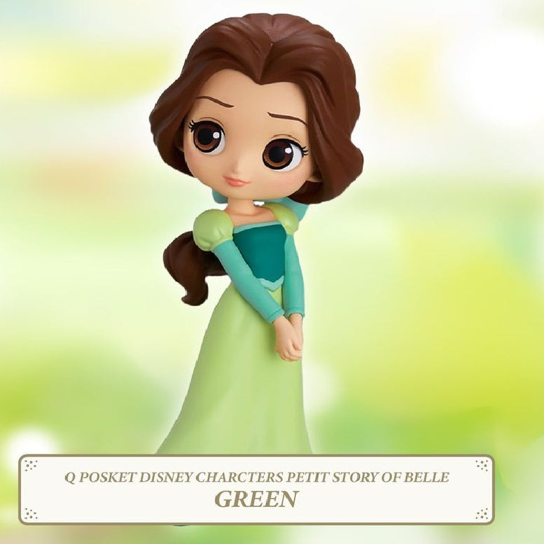 Disney Q Posket Petit Story of Belle Green Dress - Fugitive Toys