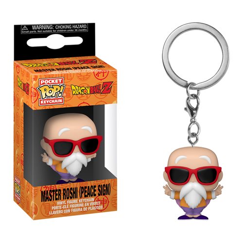 Dragon Ball Z Pocket Pop! Keychain Master Roshi (Peace Sign) - Fugitive Toys