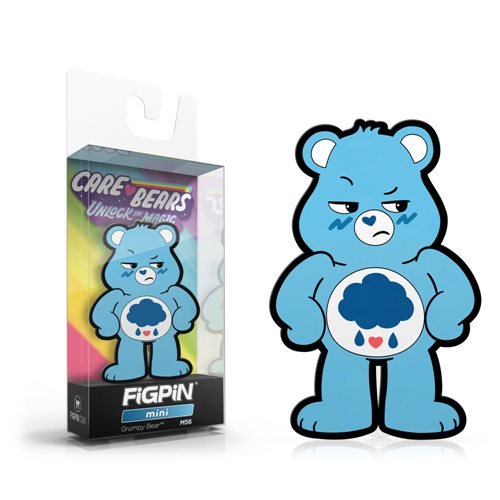 Care Bears Unlock the Magic: FiGPiN Mini Enamel Pin Grumpy Bear [M56] - Fugitive Toys