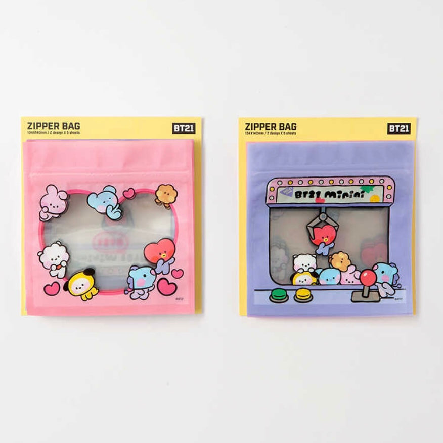 BT21 Zipper Goody Treat Bag - Fugitive Toys