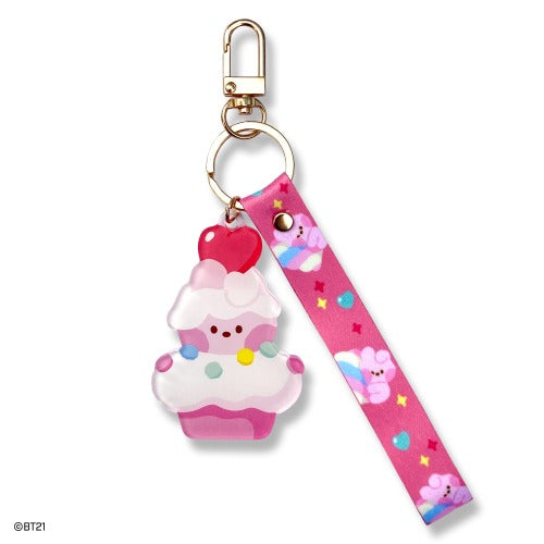 BT21 Acrylic Strap Keyring Sweetie - Cooky - Fugitive Toys