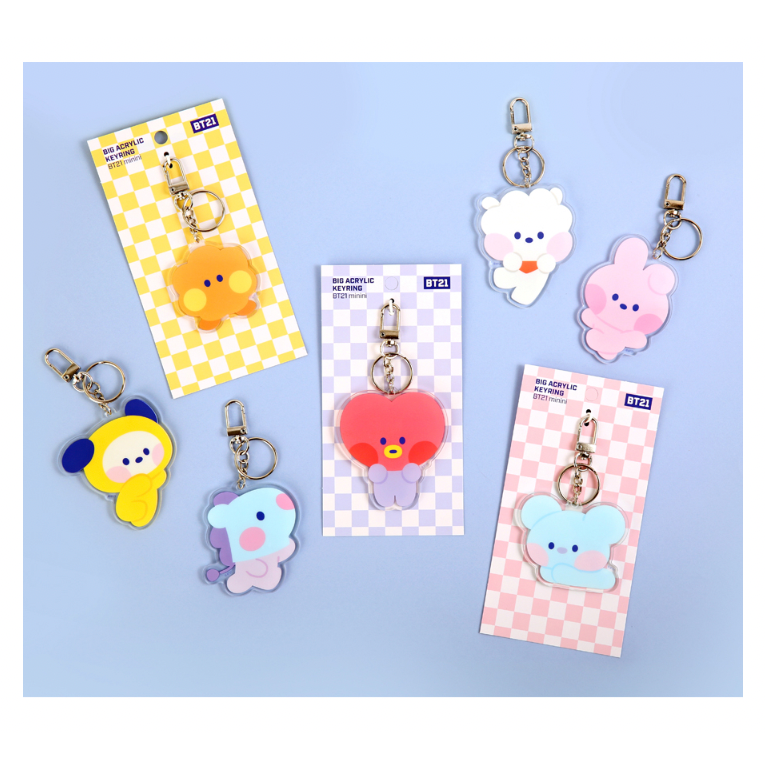 BT21 Big Acrylic Keyring Roster