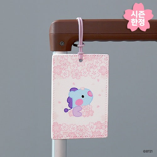 BT21 Luggage Tag Cherry Blossom Minini - Mang - Fugitive Toys