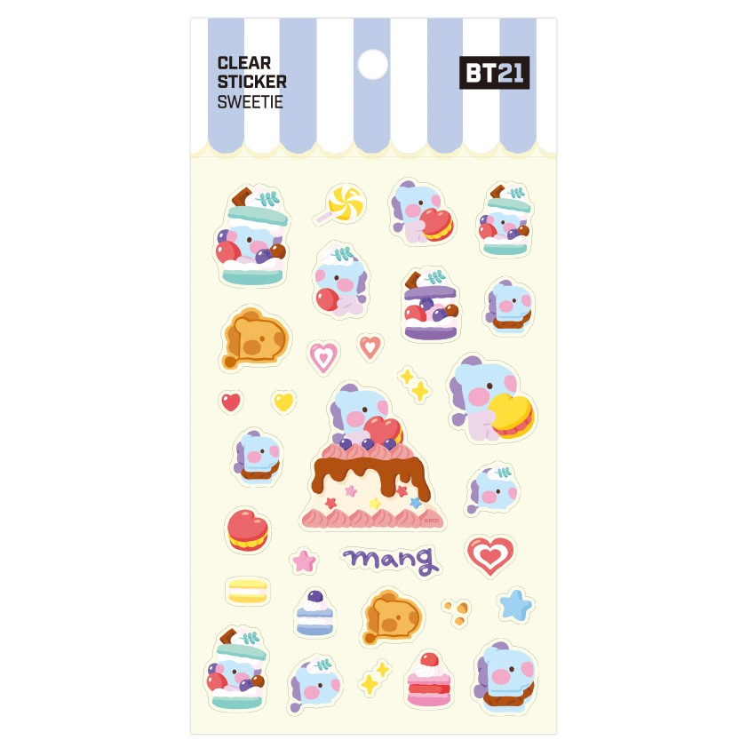 BT21 Sweetie Clear Sticker Mang