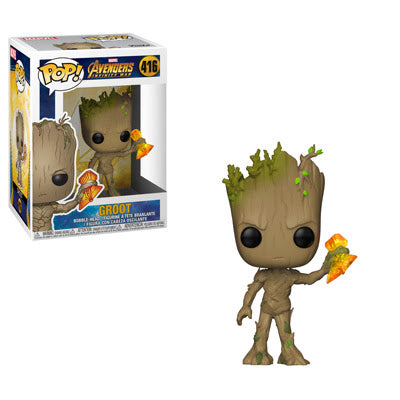 Marvel Pop! Vinyl Figure Groot with Stormbreaker [Avengers Infinity War] [416] - Fugitive Toys