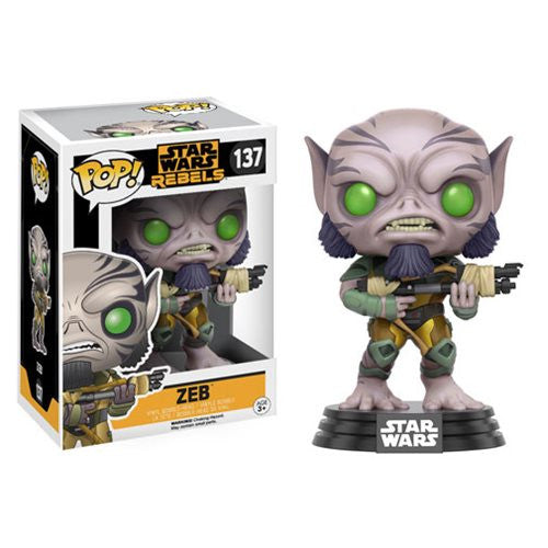 Star Wars Rebels Pop! Vinyl Bobblehead Zeb - Fugitive Toys