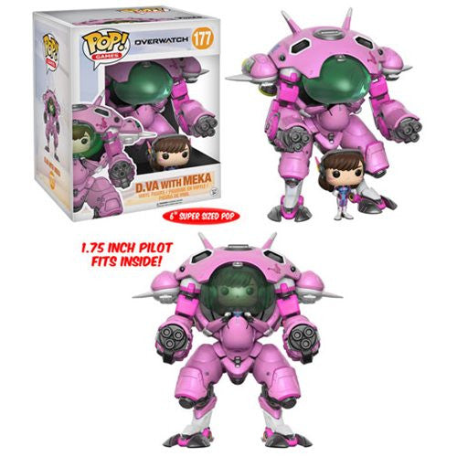 Overwatch Pop! Vinyl Figure D.VA with MEKA [6-Inch] - Fugitive Toys