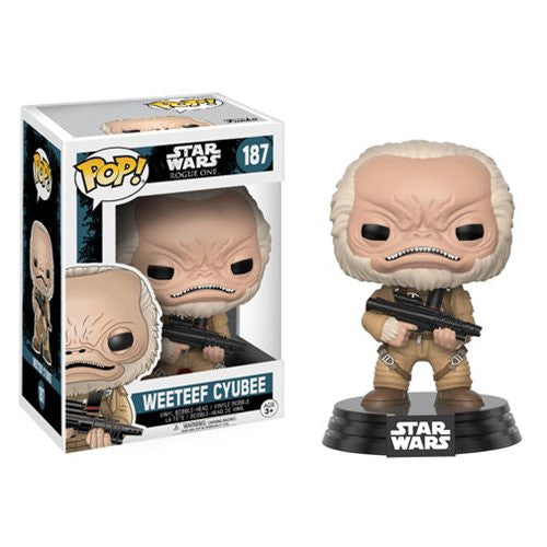 Star Wars Pop! Vinyl Bobblehead Weeteef Cyubee [Rogue One] - Fugitive Toys