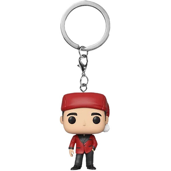 The Office Pocket Pop! Keychain Santa Michael Scott - Fugitive Toys