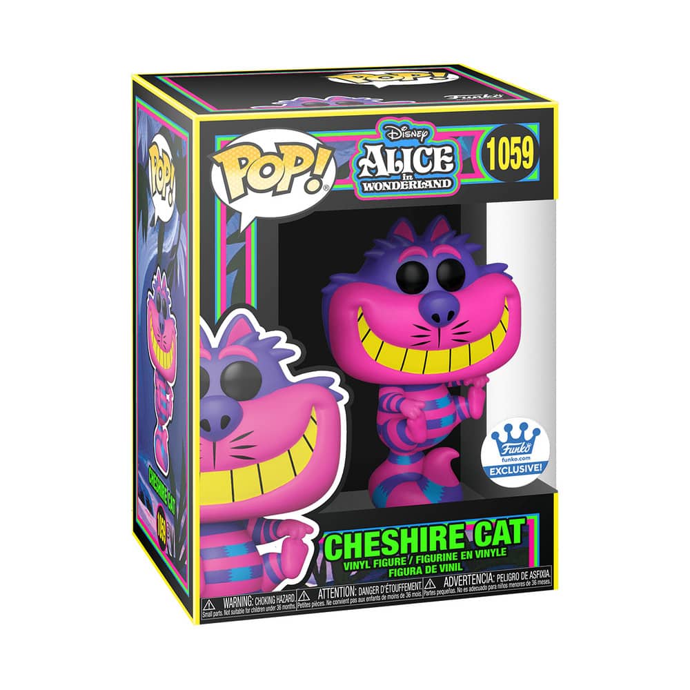 Disney Alice In Wonderland Pop! Vinyl Figure Cheshire Cat Black Light [1059] - Fugitive Toys