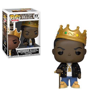 Rocks Pop! Vinyl Figure Notorious B.I.G. with Crown [77] - Fugitive Toys