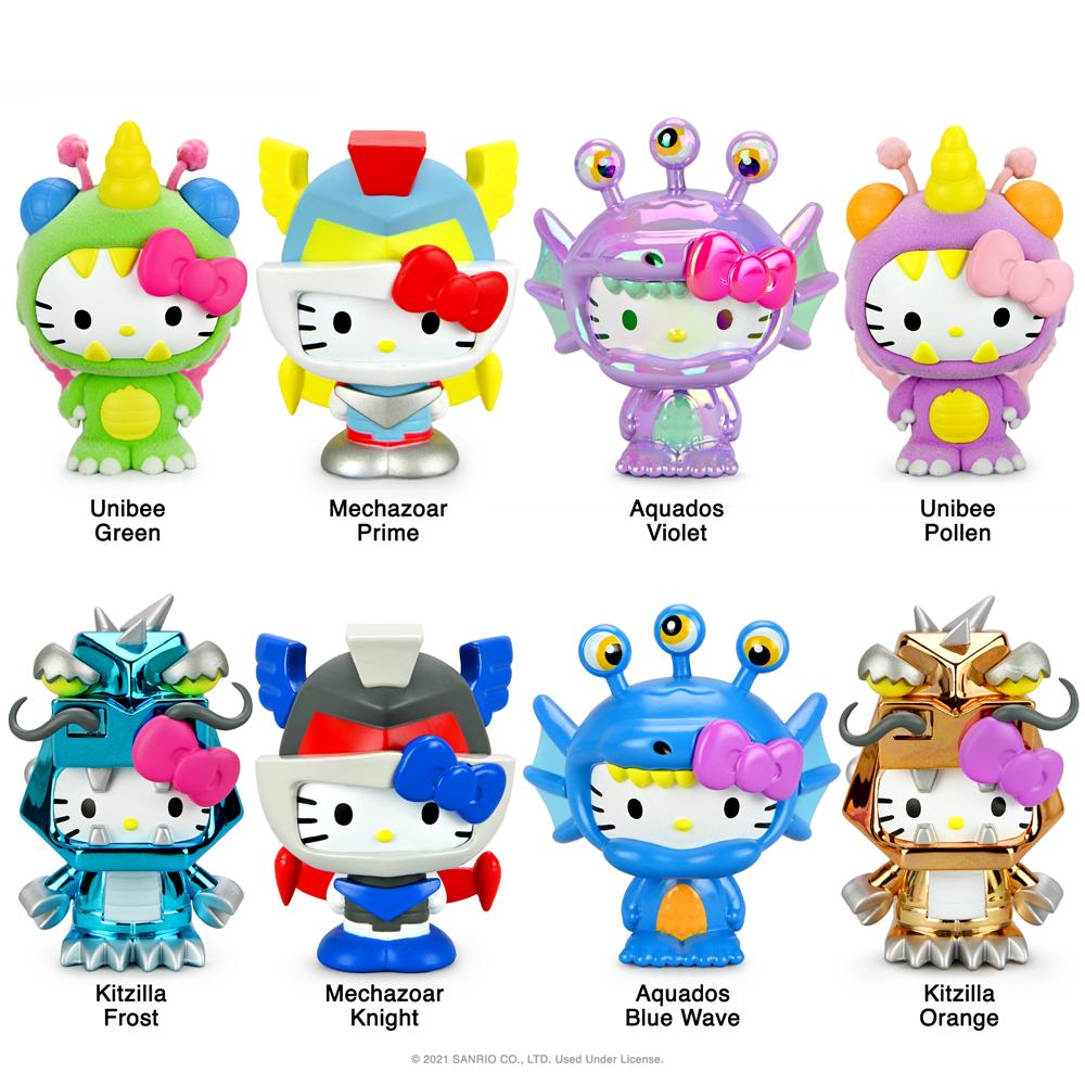 Kidrobot x Hello Kitty Kaiju Vinyl Mini Figure: Kitzilla Frost - Fugitive Toys