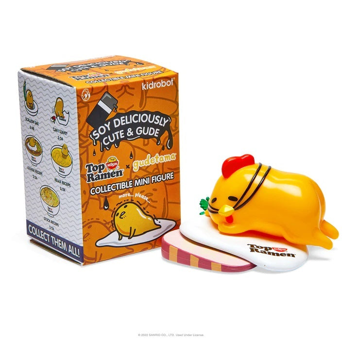 Kidrobot Nissin Top Ramen X Gudetama Mini Figure Series: (1 Blind Box) - Fugitive Toys