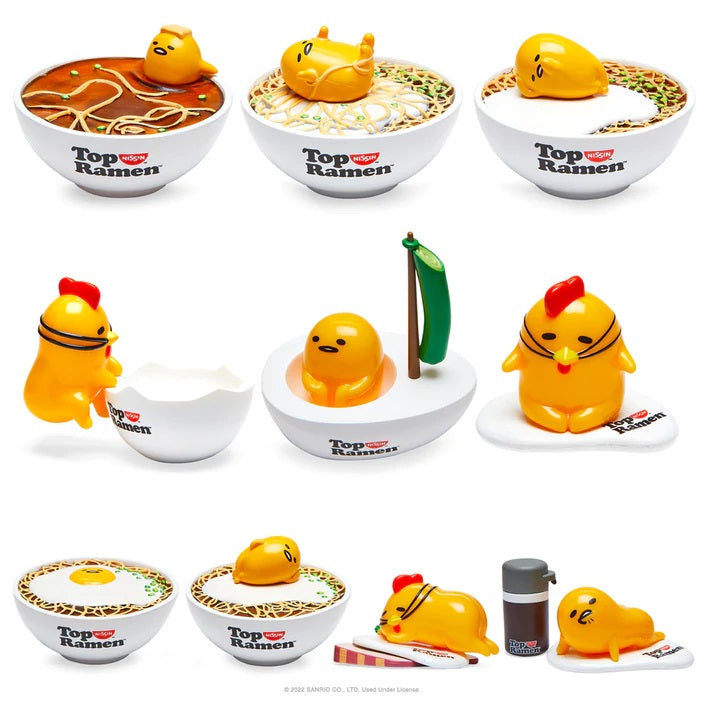 Kidrobot Nissin Top Ramen X Gudetama Mini Figure Series: (1 Blind Box) - Fugitive Toys