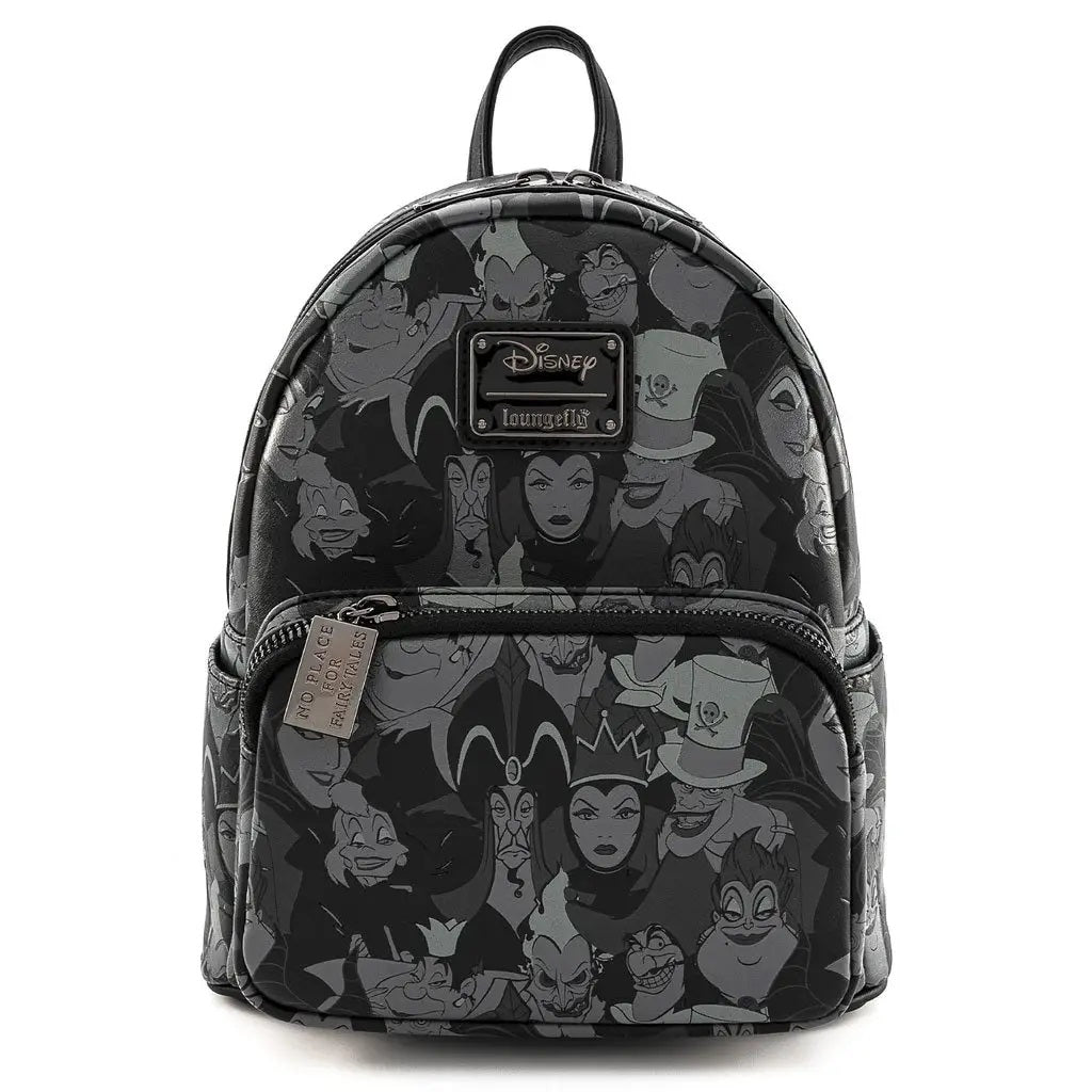 Loungefly x Disney Villains Debossed All Over Print Mini Backpack - Fugitive Toys