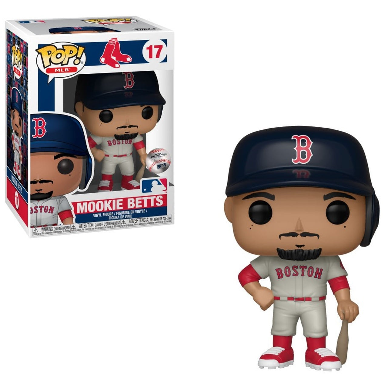 MLB Pop! Vinyl Figure Mookie Betts (New Jersey) [Boston Red Sox] [17] - Fugitive Toys