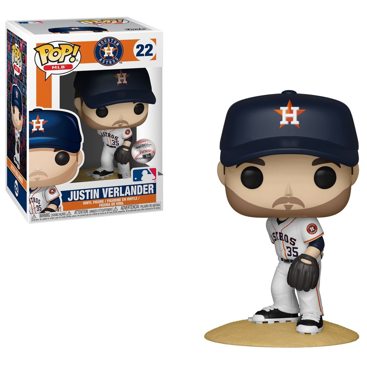 MLB Pop! Vinyl Figure Justin Verlander [Houston Astros] [22] - Fugitive Toys