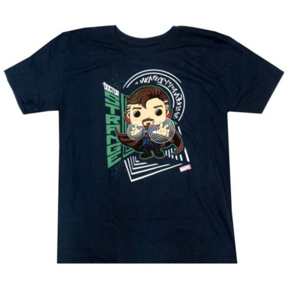 Marvel Pop! Tees Dr. Strange Navy Large - Fugitive Toys