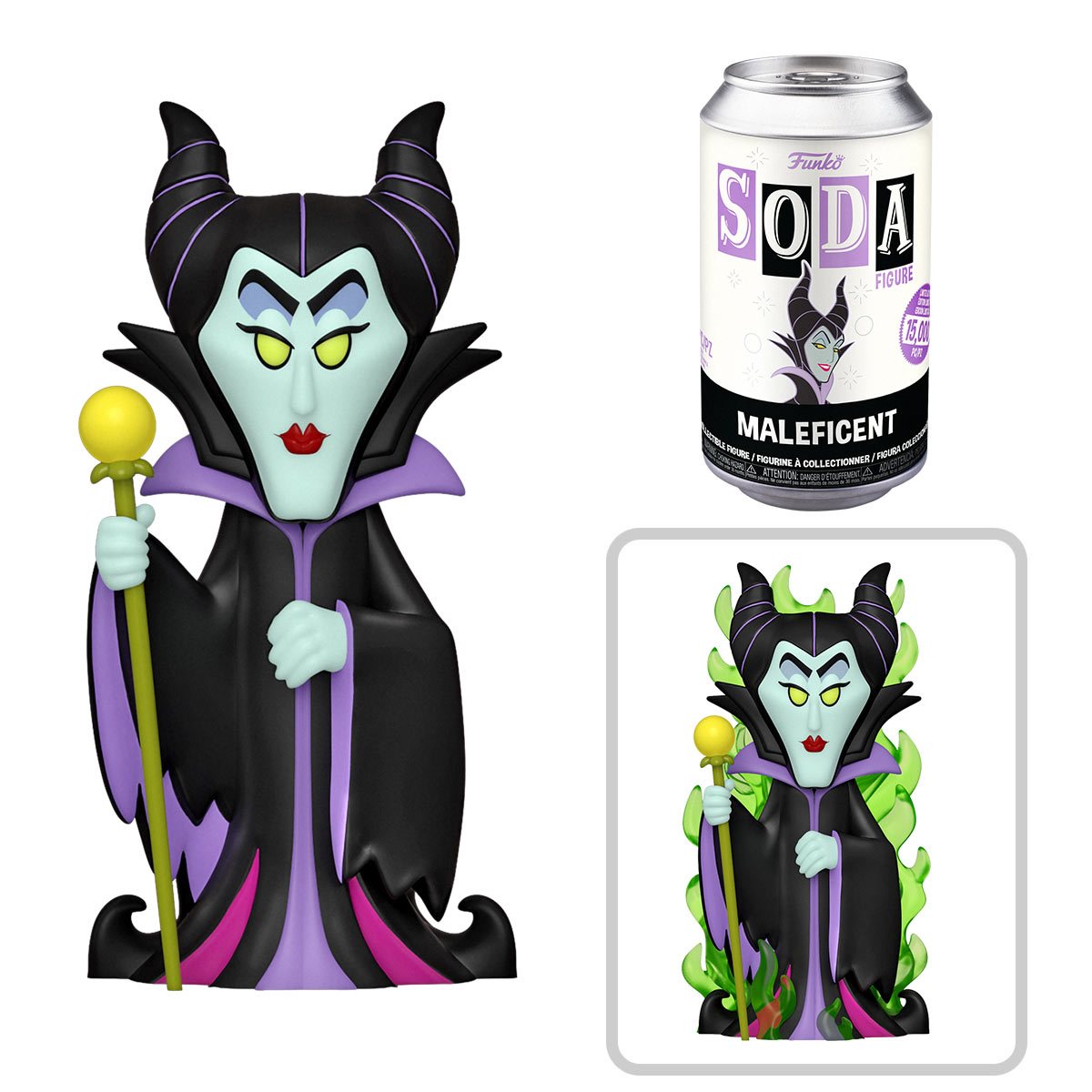 Funko Vinyl Soda Figure: Disney Villains Sleeping Beauty Maleficent - Fugitive Toys