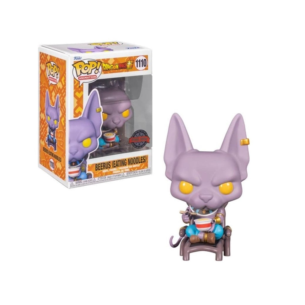 Dragon Ball Z Super Pop! Vinyl Figure Beerus (Eating Noodles) [1110] - Fugitive Toys