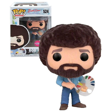 Bob Ross Pop! Vinyl Figures Flocked Bob Ross [524] - Fugitive Toys