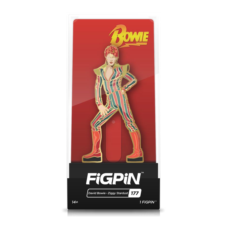 Rocks: FiGPiN Enamel Pin David Bowie Ziggy Stardust [177] - Fugitive Toys