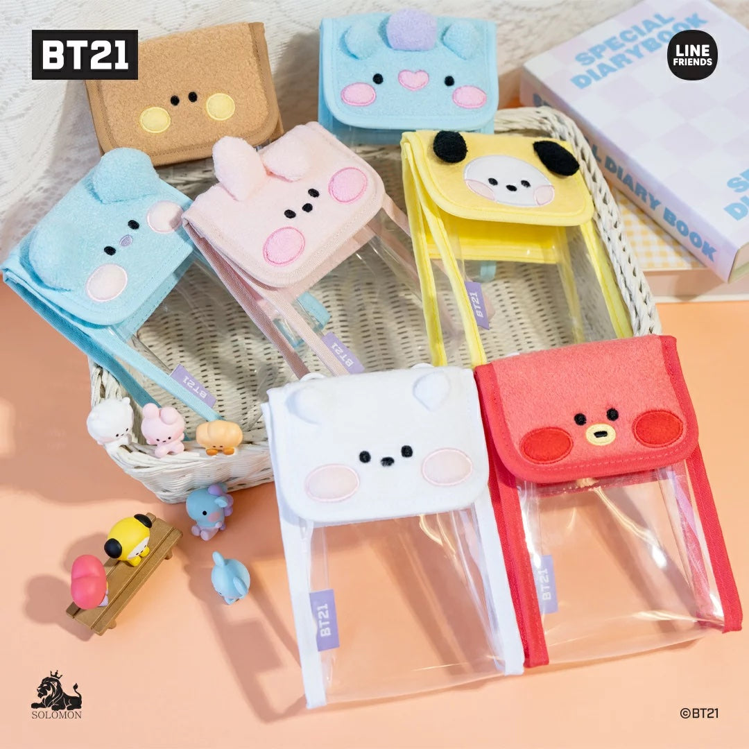 BT21 Minini Clear PVC Bag - Shooky - Fugitive Toys