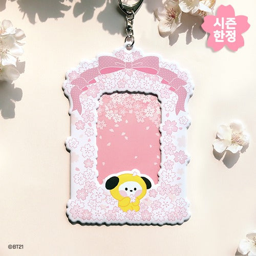BT21 Cherry Blossom Minini Photocard Holder - Chimmy - Fugitive Toys