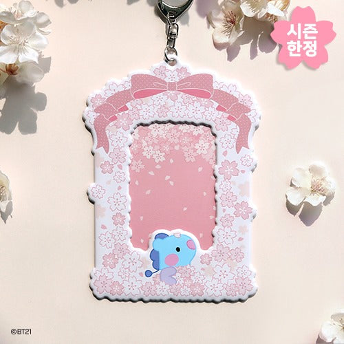 BT21 Cherry Blossom Minini Photocard Holder - Mang - Fugitive Toys