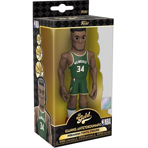 Funko Vinyl Gold Premium Figure: NBA Bucks Giannis Antetokounmpo - Fugitive Toys