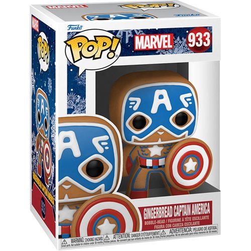 Marvel Pop! Vinyl Figure Holiday Gingerbread Captain America [933] - Fugitive Toys