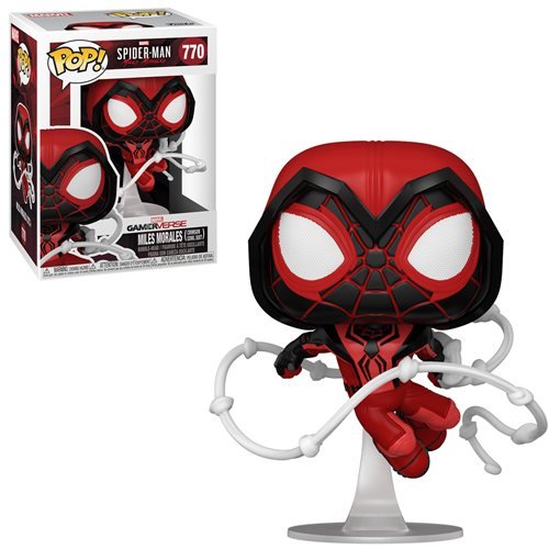 Spider-Man Miles Morales Game Pop! Vinyl Figure Miles Morales Crimson Cowl Suit [770] - Fugitive Toys