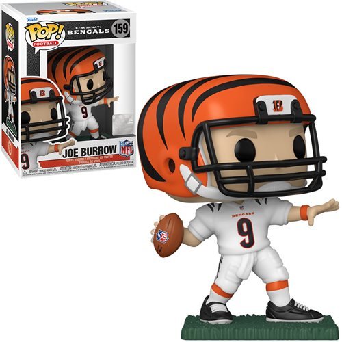 NFL Pop! Vinyl Figure Joe Burrow Away Uniform (Cincinnati Bengals) [159] - Fugitive Toys