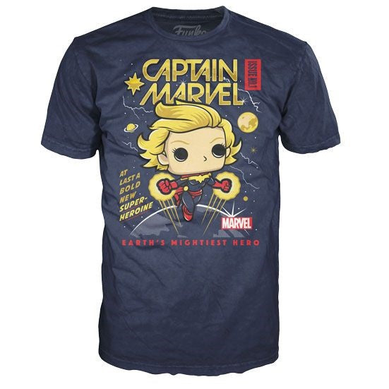 Pop! Tees Marvel Captain Marvel [75] - XS - Fugitive Toys