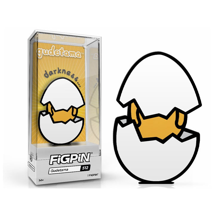 Sanrio: FiGPiN Enamel Pin Gudetama (Darkness) [512] - Fugitive Toys