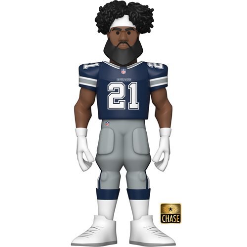 Funko Vinyl Gold Premium Figure: NFL Cowboys Ezekiel Elliott (Home Uniform) Chase - Fugitive Toys