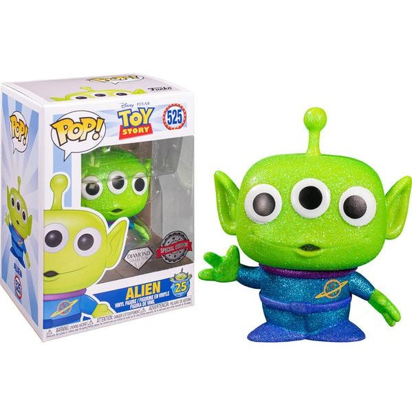 Disney Pixar Toy Story Pop! Vinyl Figure Alien (Diamond Glitter Collection) [525] - Fugitive Toys