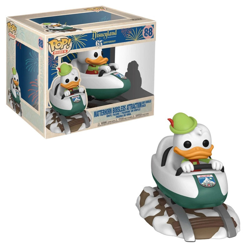 Disney 65th Anniversary Pop! Vinyl Rides Matterhorn Bobsleds Donald [88] - Fugitive Toys