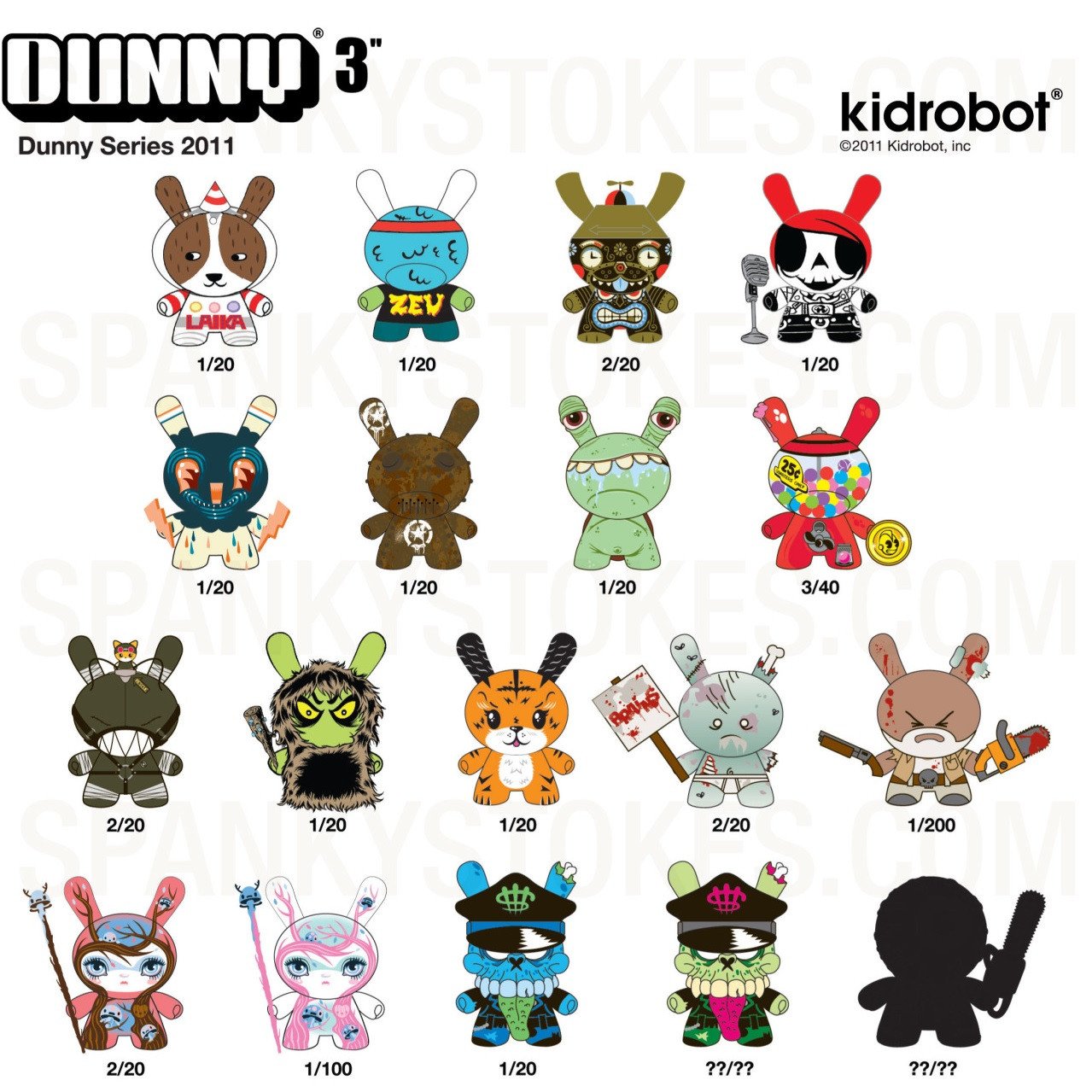 Kidrobot Dunny Series 2011 (1 Blind Box) - Fugitive Toys