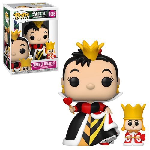 Disney Alice In Wonderland 70th Pop! Vinyl Figure Queen with King [1063] - Fugitive Toys